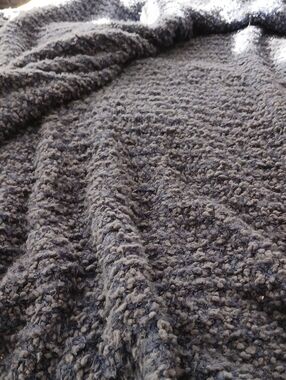 Southern Living Navy Bouclé Throw